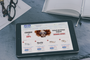 Баннер для магазина очков