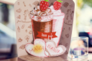 Настольная реклама "14 февраля" для бара