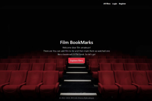 Сайт для отметки просмотренных фильмов  FilmsBookMarks