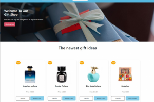 Интернет-магазин для выбора подарков Gift Shop