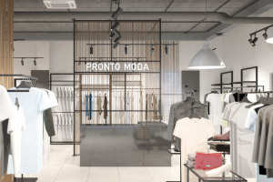 Дизайн проект магазина женской одежды Pronto