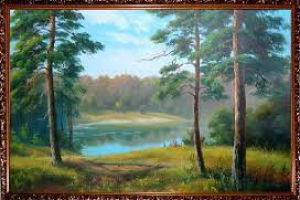 Картины маслом с изображением леса