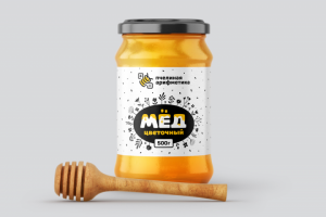 Дизайн этикетки для цветочного меда