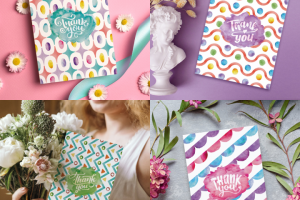 Thank You Cards "Акварель", 4 шт.