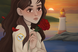 Девушка с розой