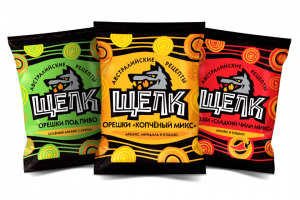 Упаковка жареных орешков