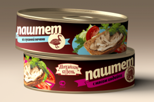 Этикетки мясного паштета