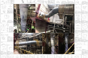 Газоход удаления фторо-газов сложных удобрений