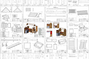 Детская кроватка #1 с пеленальным столиком