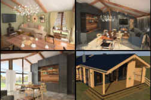 Дизайн- проект интерьер Каркасный дом 2020