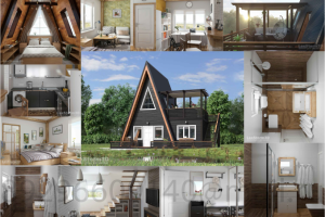 Дом у реки 3d