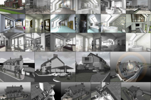 Усадебный жилой дом ЭР Views from different sides