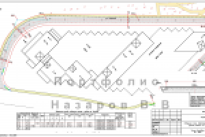 Разбивочный план по оси проезжей части ул Беговая Wellton Park Н