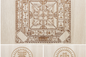 Игровое поле для производства методом лазерной гравировки