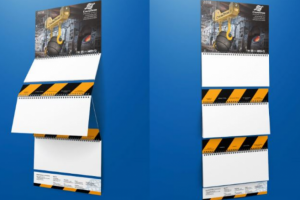 Разработка дизайна квартального календаря, для  компании "Стальп