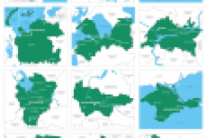 Векторная карта России по регионам