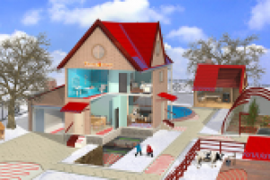 Разработка компонентов для интерактивной схемы обогрева дома и у