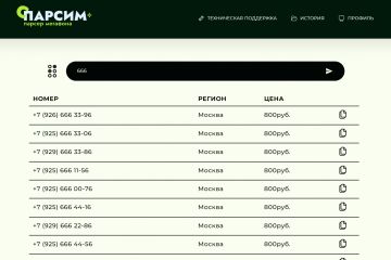 Сервис "Спарсим" парсер номеров