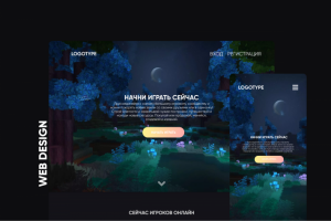 Лендинг сервера minecraft