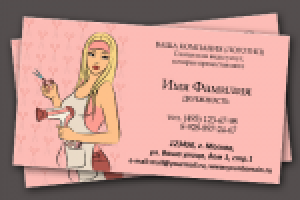 визитка для парикмахера_салона красоты_шаблон