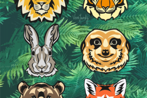 Животные на Циферблат часов