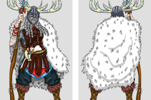 Викинг-шаман для оловянных солдатиков