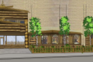 Оформление фасада магазина (Русский-народный)