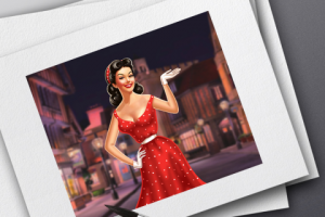 Иллюстрация с девушкой