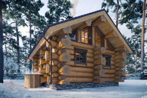Баня из кедра канадской рубки