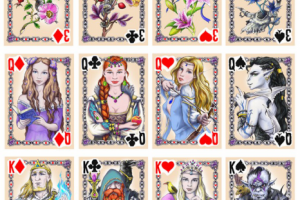 Иллюстрации для колоды карт в фэнтези стиле