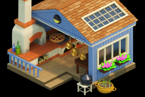 3D render isometry exterior