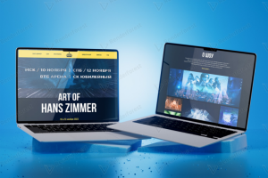 Лендинг афиша по продаже билетов