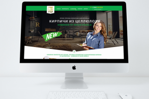 Landing Page - кирпичи из целлюлозы WOOD PANELS