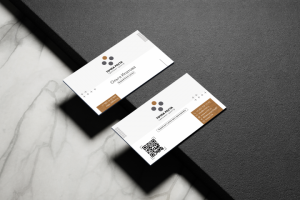 Дизайн визитки для ведущего бизнес-тренера "Точка роста"