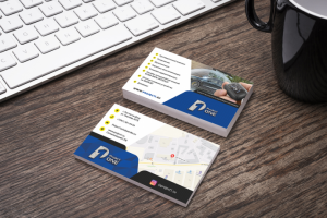 Визитка для сервисного центра по сигнализациям Project ONE