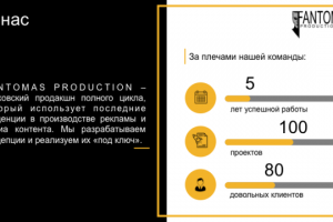 Презентация для "Fantomas Production"