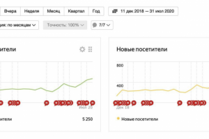 Рост количества новых посетителей на сайте