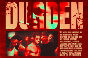 Постер Tayler Durden из FightClub