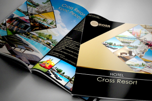 Дизайн каталога для отеля "Cross Resort Hotel"