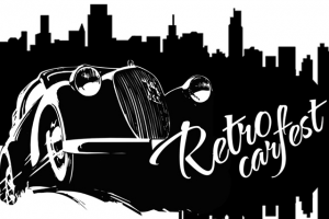 Плакат для фестиваля "Retro car fest"