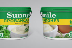 Разработка этикетки под ведро с майонезом