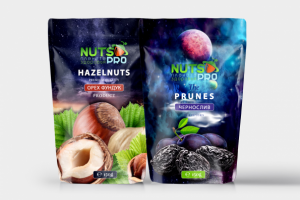 разраболтка с нуля лого и всей упаковки под орехи и сухофрукты