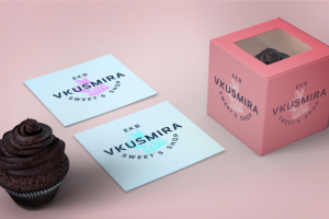 разработка логотипа для кондитерской Вкус Мира