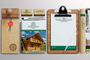 разработка лого и фир. стиля для строительной компании