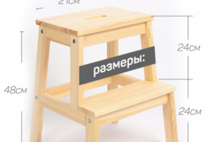 Разработка карточки товара (7внутренних слайдов) для табуретки