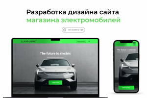 Сайт магазина электромобилей