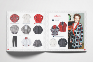 Разворот каталога детской одежды