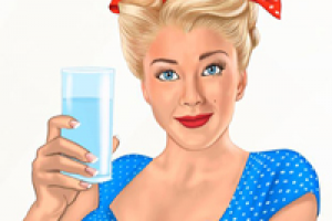 Девушка для рекламы воды