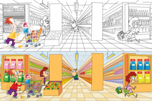 Комикс в магазине