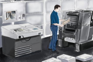 В типографии